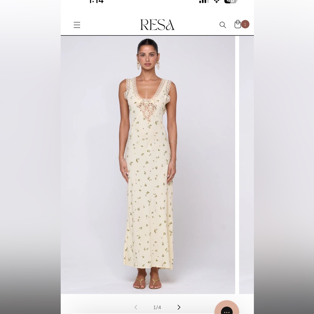 NWT RESA Aimee Dress in Buerre